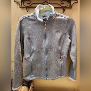 The North Face Slate/Light Blue Full-Zip Jacket